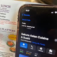  at Sakura Asian Cuisine & Sushi in Spring Hill