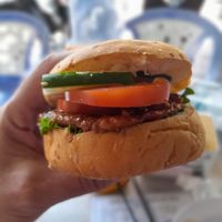 Vegan burger at Thien Duyên in Ho Chi Minh City