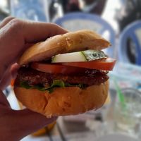 Vegan burger at Thien Duyên in Ho Chi Minh City