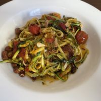 Courgette pasta  at Clovelly Restaurant in Warrnambool