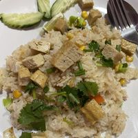 Tofu fried rice (no egg)  #Veganuary at Pink Orchid in Koh Samui