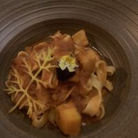 Tomato and tofu fettuccine   at La Vegarie in Hanoi