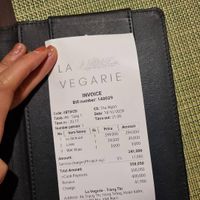 They charged me for the wet wipe!!! at La Vegarie in Hanoi