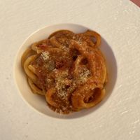 Pici al ragù vegano   at Essenza Dario e Anna - dal 1964 in Arezzo