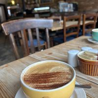 Soy cappuccino   at Café Florentin in Edinburgh