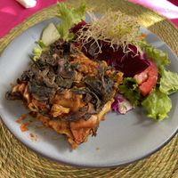 Vegan Lasagne at Yerbabuena del Sisal in Valladolid