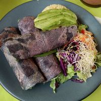 Tacos maculamo but without cheese at Yerbabuena del Sisal in Valladolid