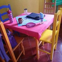 Table setting at Yerbabuena del Sisal in Valladolid