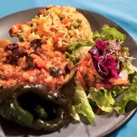 Chile Relleno de Picadillo at Yerbabuena del Sisal in Valladolid