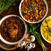 15 euros - stew - glass of wine plus bread! at Blackwoods - Pop Up in Amsterdam