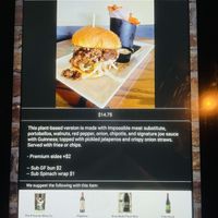 Menu and ingredients  at Barr's Public House in Maumee