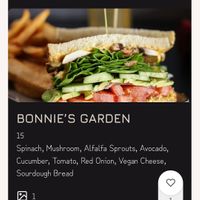 Vegan menu options at Prohibition in Murray