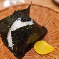 laver boiled in soy sauce onigiri at Nigirimeshi Ginka in Morioka