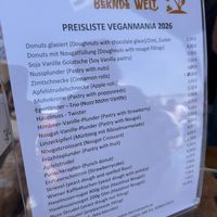 preisliste  at Bäckerei Hartner in Grabern