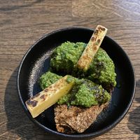Halloumi and pesto bruschetta  at Primo Pasta Amsterdam in Amsterdam