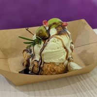 Vegan Churros with Ice-Cream at 5Green Blossom 五葉幸福館 in Northeast Singapore
