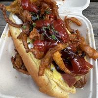 Apex dog  at Chickpea Food Truck in Vancouver