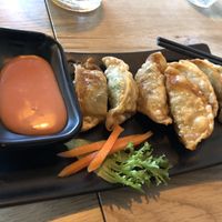 A4. Fried Dumplings  at EatHappy Vegan - Rosenhoff in Oslo