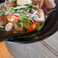 Pho soup at EatHappy Vegan - Rosenhoff in Oslo