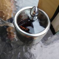 Home-made chili sauce at EatHappy Vegan - Rosenhoff in Oslo