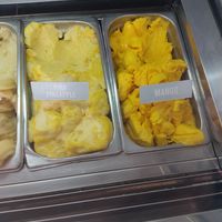 Vegan mango and pineapple at Amorini Heladaria in La Fortuna