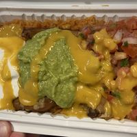 Garlic chicken burrito bowl  at The Happy Hooligans in San Jose