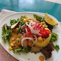 Patata ensalada entree at Chirimoya in Salta