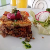 Pastel de papa y quinoa at Chirimoya in Salta