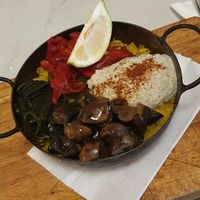 Vegan Paella at Chirimoya in Salta