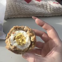 Vegan Scotch egg   at Dandelion  in Hastings