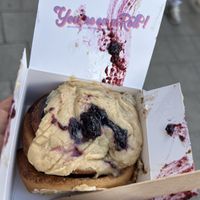 Peanut Butter Roll 4,30€ (i dropped the box, not their fault)  at Have A Roll  in Amsterdam