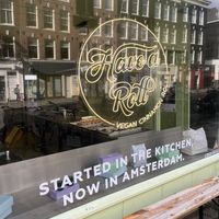 Exterior and only bench to sit on to eat    at Have A Roll  in Amsterdam