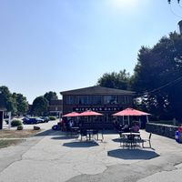 Outside Micheal’s Dairy. Great spot to get creamy vegan ice cream, loads of non vegan flavors.   at Michael's Dairy in New London