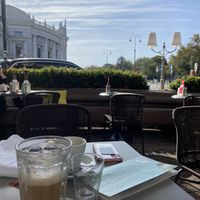 The patio  at Café Landtmann in Vienna