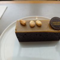 Peanut caramel slice at Café Landtmann in Vienna