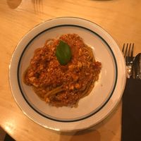 vegan bolognese at Prosta Pasta Fresca in Krakow
