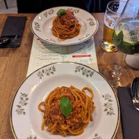Tofu bolognese pasta! at Prosta Pasta Fresca in Krakow
