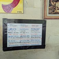 Wall deco at Warung Mekar in Karangasem