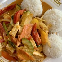 red curry with tofu  at Anan Bistro in Bratislava