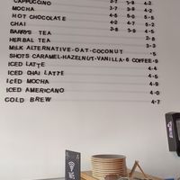 Menu as of March 2025 at Boru Coffee Shop in Cork