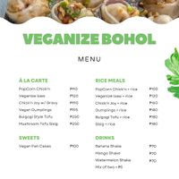 Veganize Bohol menu at Veganize Bohol in Tagbilaran