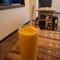 Mango shake at Veganize Bohol in Tagbilaran
