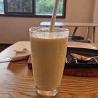 mango shake at Veganize Bohol in Tagbilaran