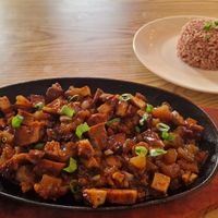 sisig at Veganize Bohol in Tagbilaran