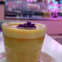 Kurkuma latte with plant milk at EL&N London - Eckhaus Düsseldorf in Dusseldorf