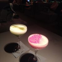 Green Mile and Debesmanna cocktails at Skyline Bar - Radisson Blu in Riga