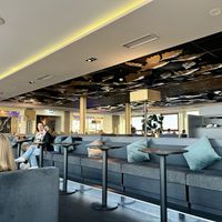 Bar seating   at Skyline Bar - Radisson Blu in Riga