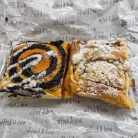 Poppy seed and apple rolls  at mel & koffie - Taborstrasse in Vienna