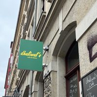 outside  at dhaliwhal's cafe in Dresden