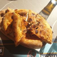 Baked bread with olive oil at Restaurant Sacré in Nessebar